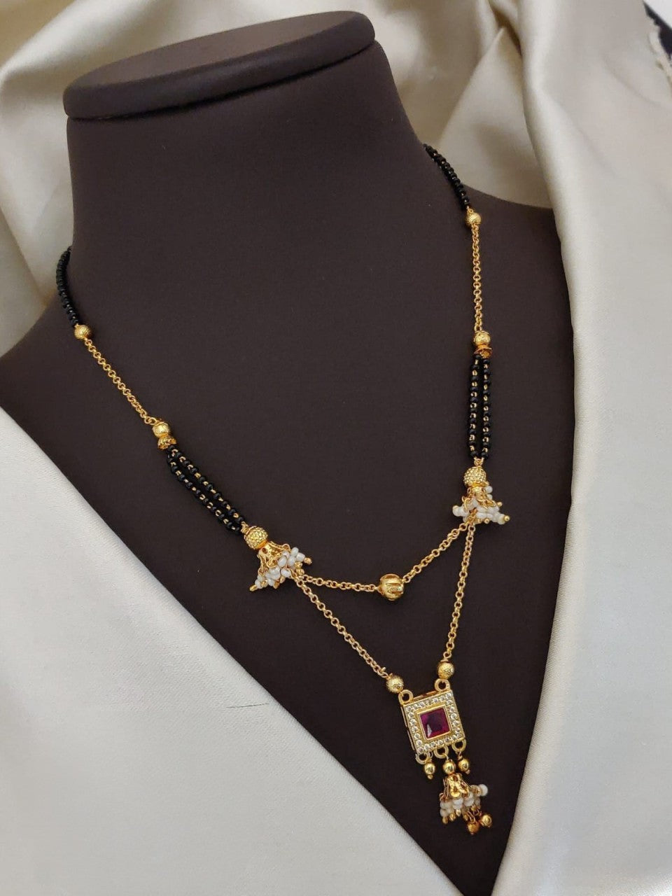 fancy mangalsutra dholki set- timeless elegance