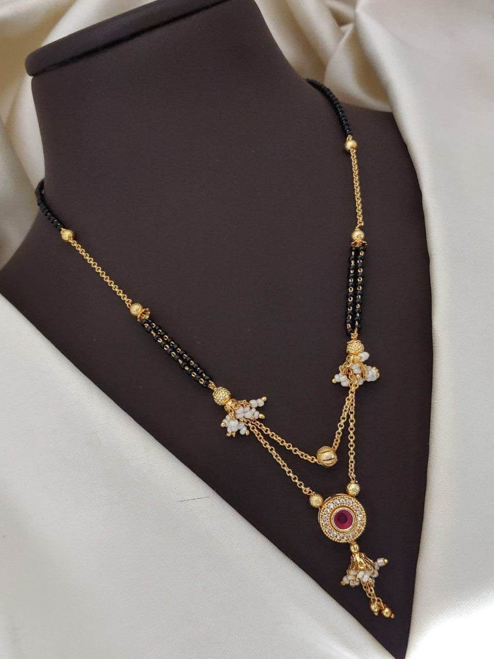 fancy mangalsutra dholki set- timeless elegance