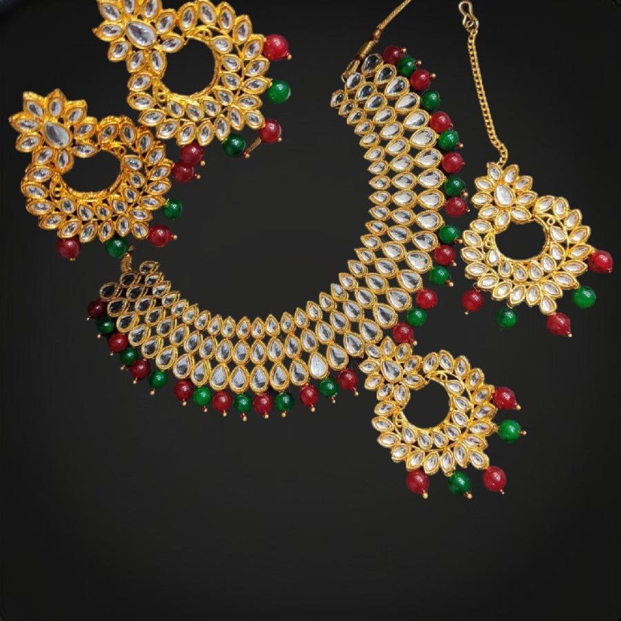 traditional kundan necklace set