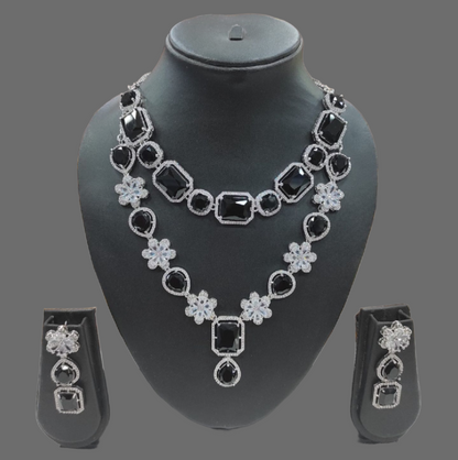 Luxurious American Diamond Necklace Set