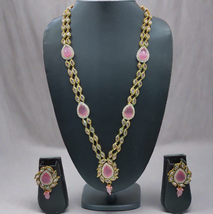 Regal Beauty: Traditional Kundan Long Necklace