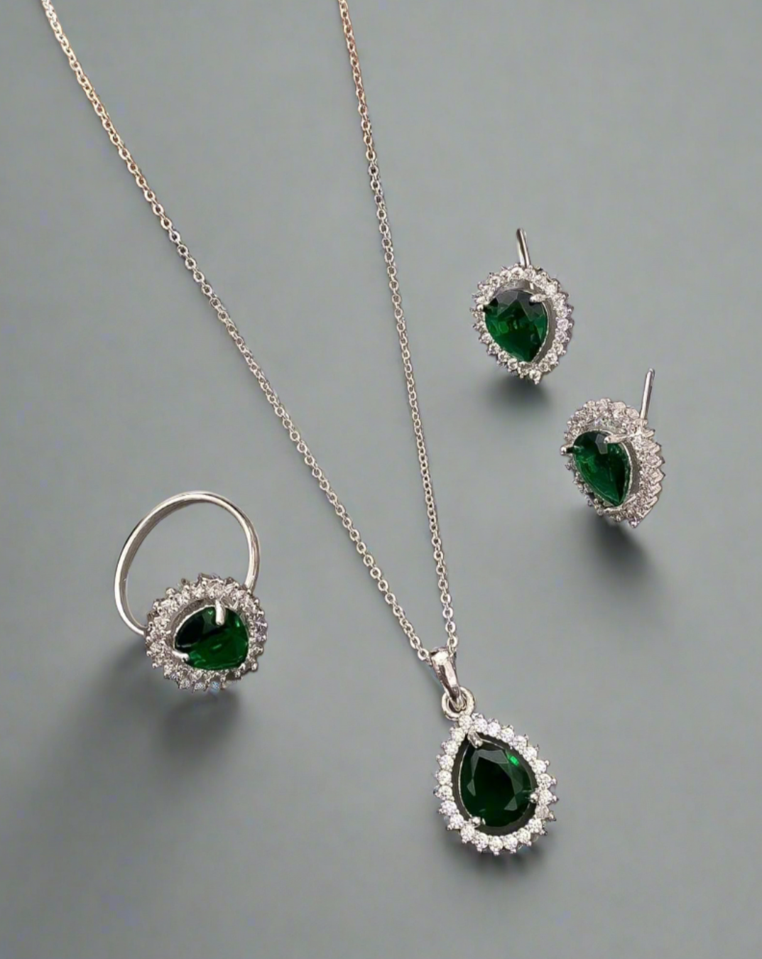 timeless elegance: american diamonds combo set