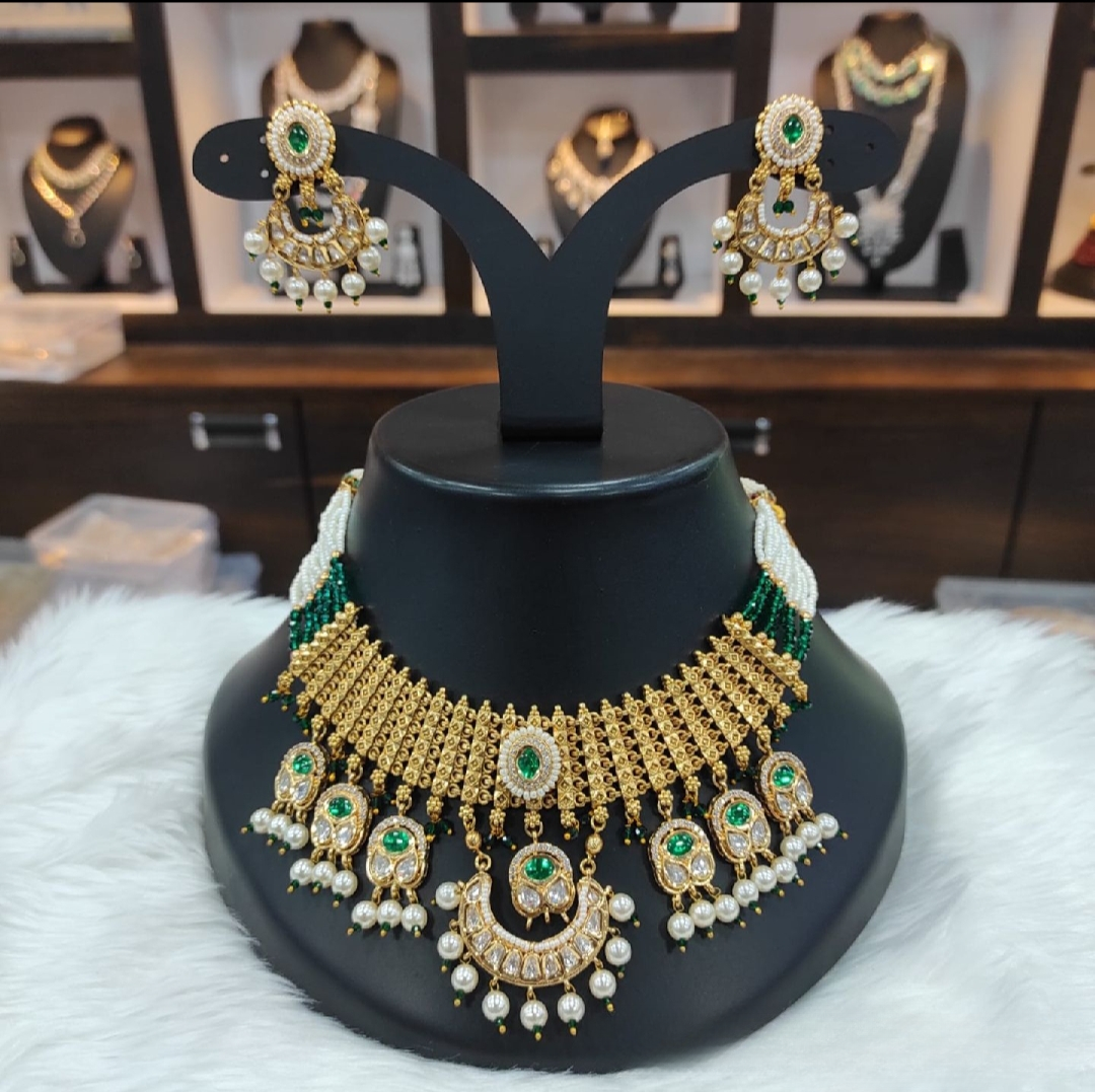 real ac kundan necklace set - timeless elegance & opulent beauty