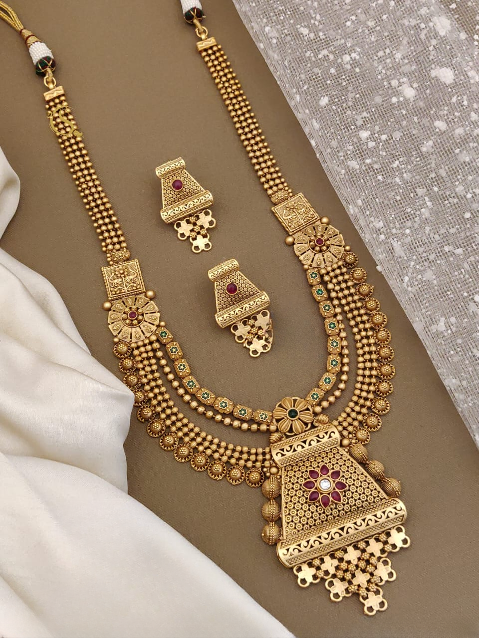 elevate your style: stunning long necklace sets for every occasion