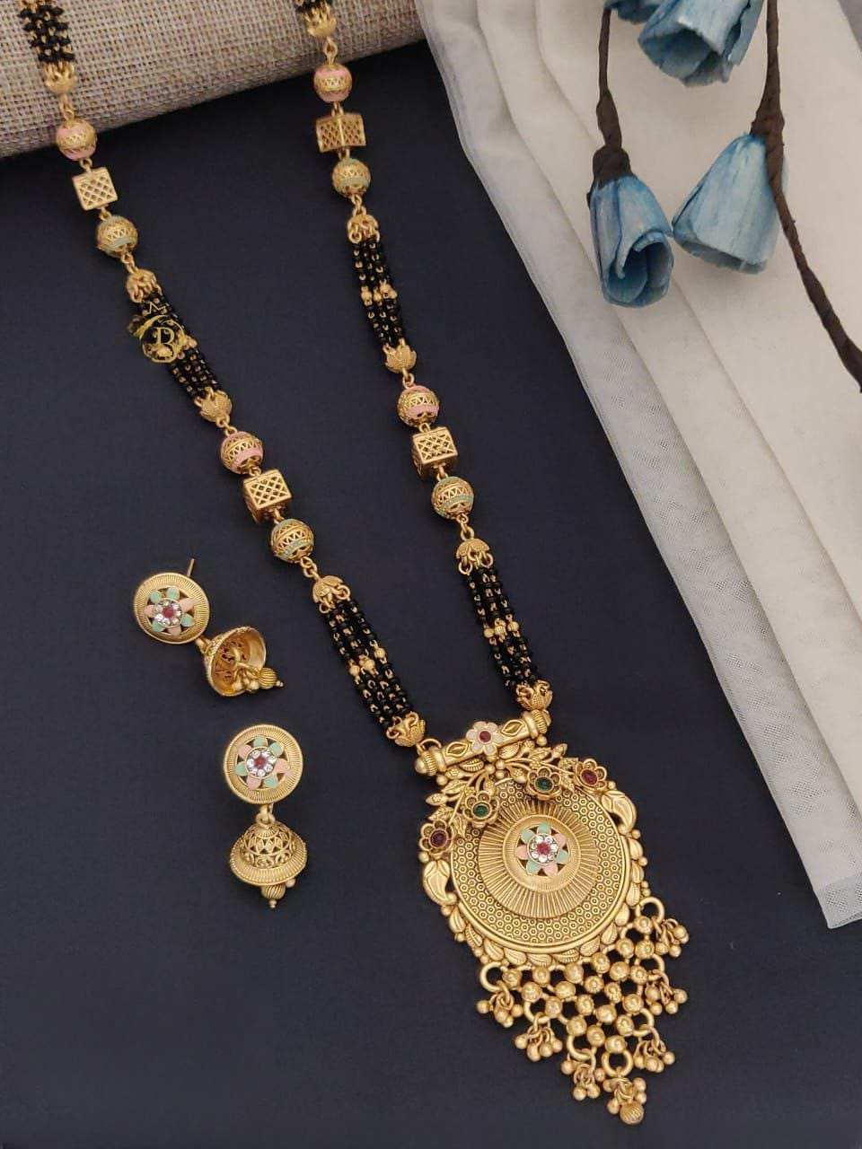 timeless glamour: high gold mangalsutra