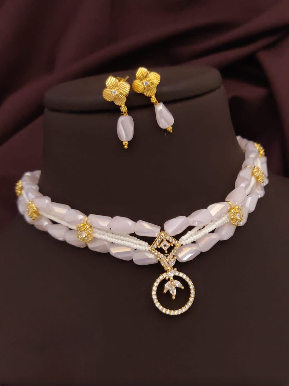 radiant royalty: designer crystal choker set