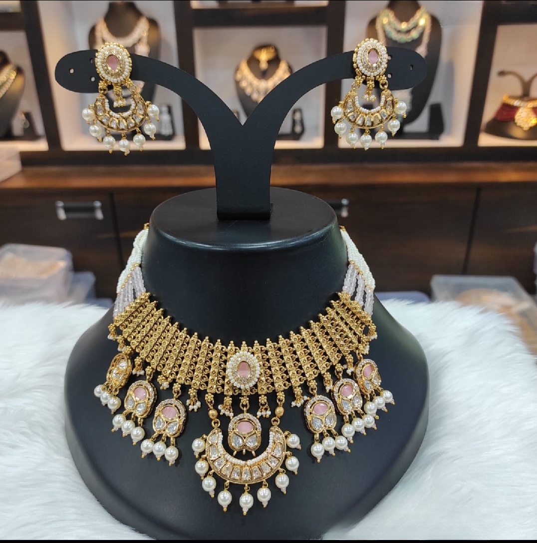 real ac kundan necklace set - timeless elegance & opulent beauty